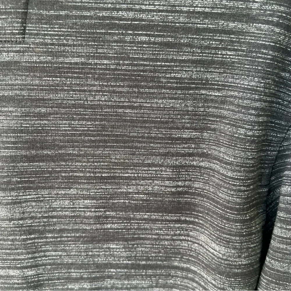 BANANA REPUBLIC SOFT FLEECE MARLED GRAY BLACK ZIPPER AND SNAP FRONT JACKET S NWT